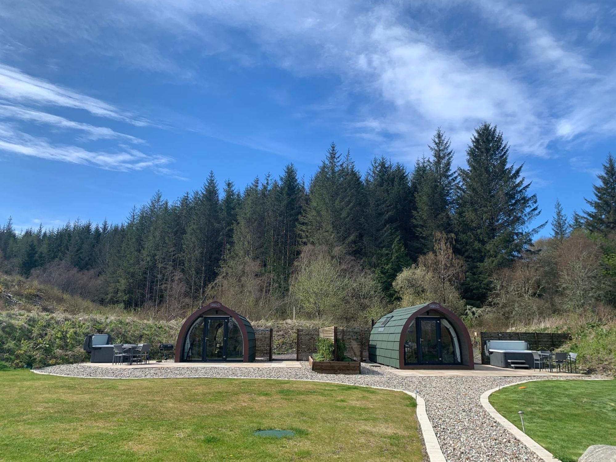 Red Squirrel Pod With Hot Tub Villa Oban Exteriör bild